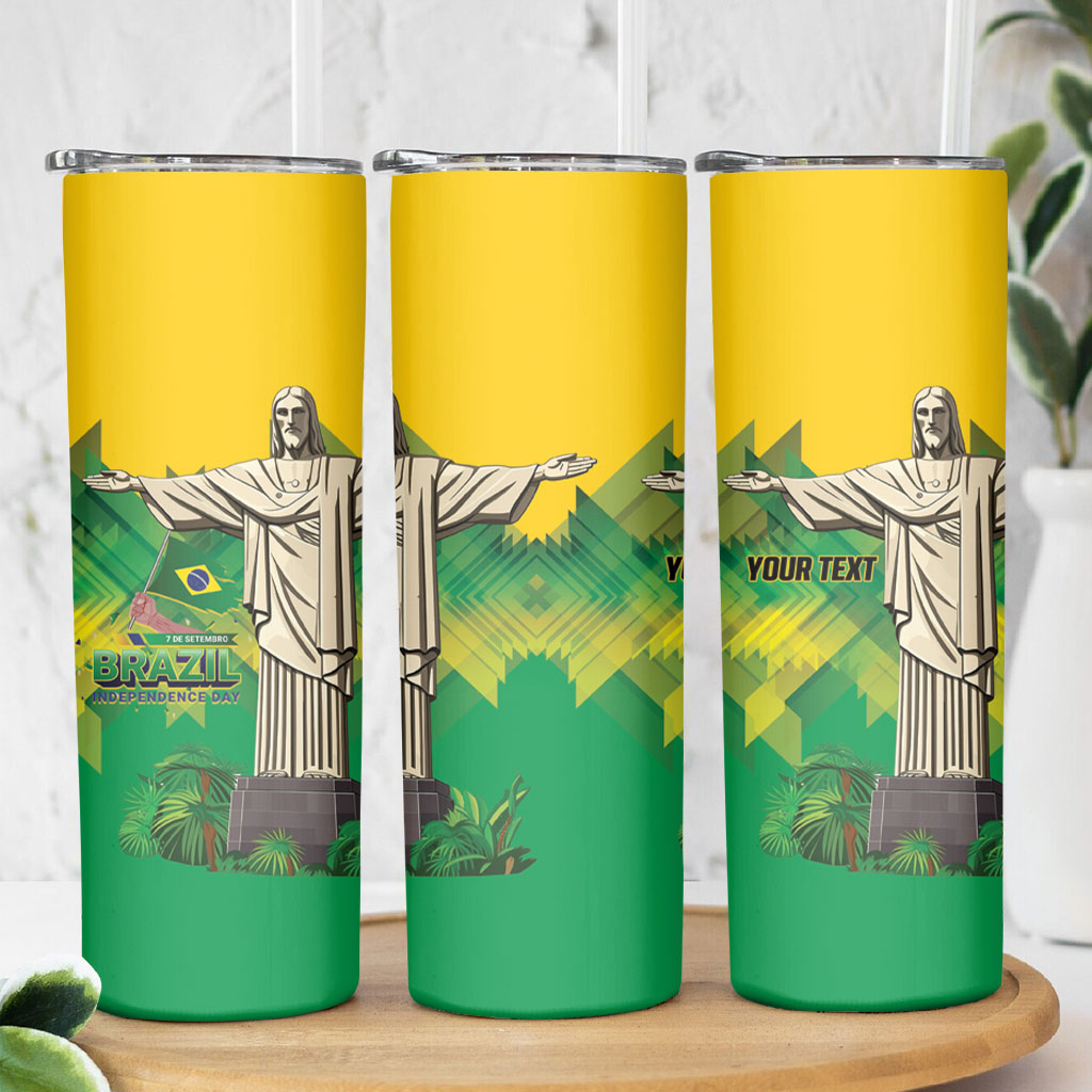 Personalized Brazil Christ The Redeemer Skinny Tumbler Sete de Setembro