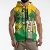 Personalized Brazil Christ The Redeemer Sleeveless Zip Hoodie Sete de Setembro