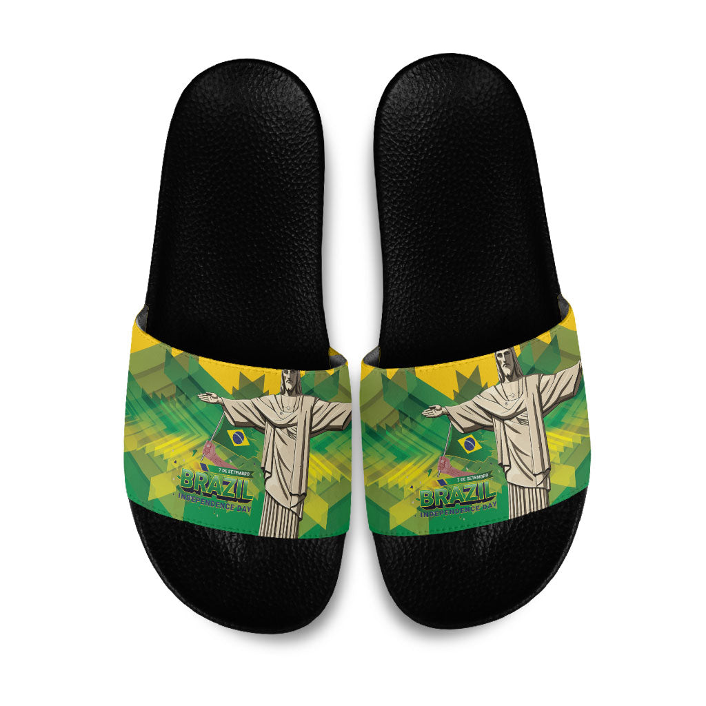 Brazil Christ The Redeemer Slide Sandals Sete de Setembro