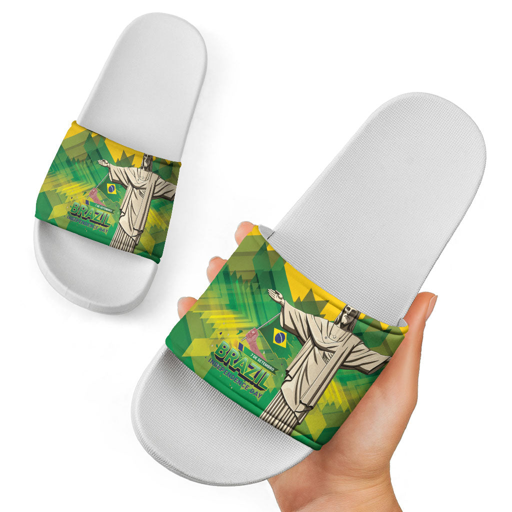 Brazil Christ The Redeemer Slide Sandals Sete de Setembro