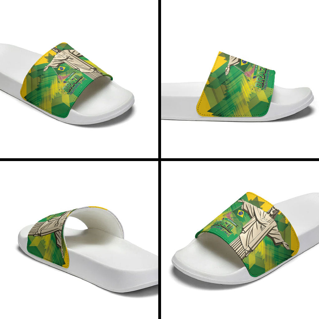 Brazil Christ The Redeemer Slide Sandals Sete de Setembro