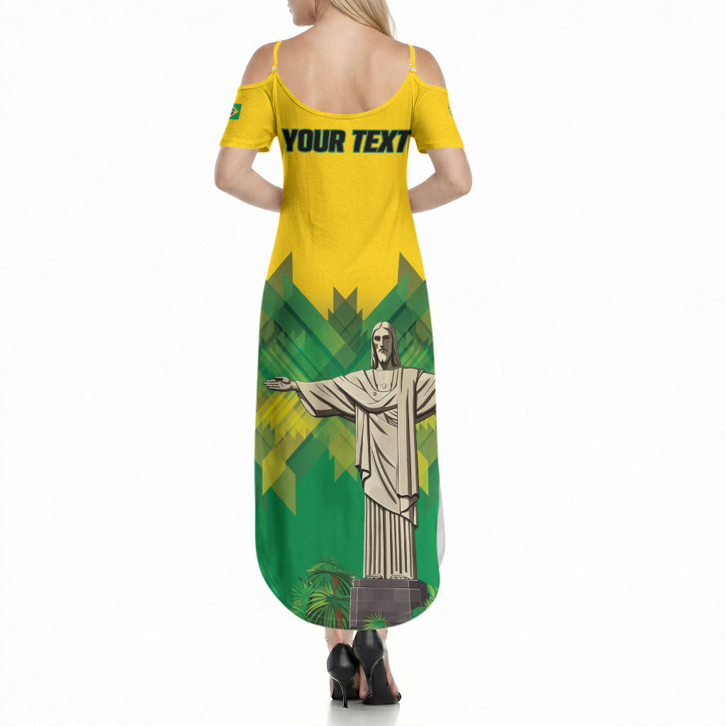 Personalized Brazil Christ The Redeemer Summer Maxi Dress Sete de Setembro