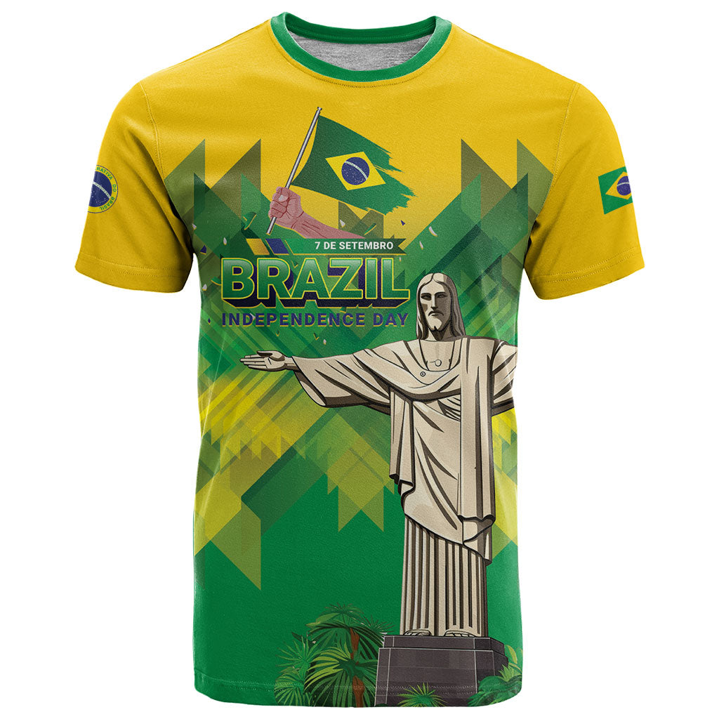 Personalized Brazil Christ The Redeemer T Shirt Sete de Setembro