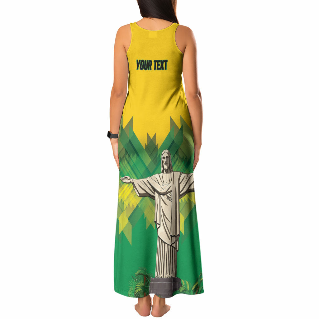Personalized Brazil Christ The Redeemer Tank Maxi Dress Sete de Setembro