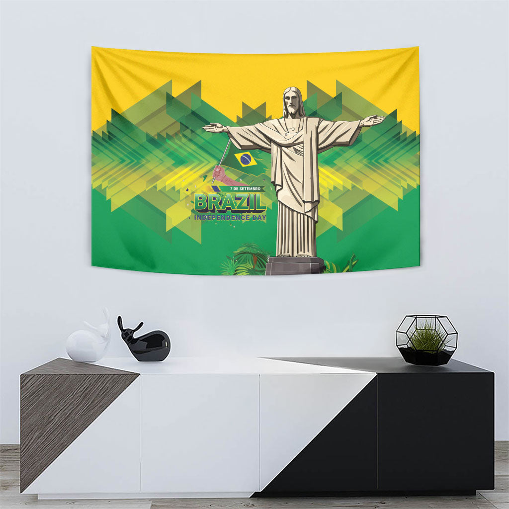 Brazil Christ The Redeemer Tapestry Sete de Setembro