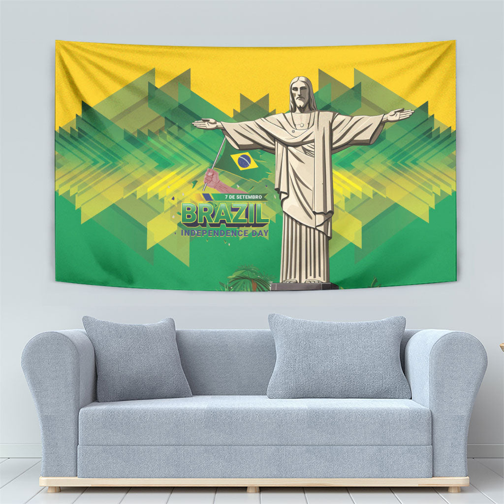 Brazil Christ The Redeemer Tapestry Sete de Setembro