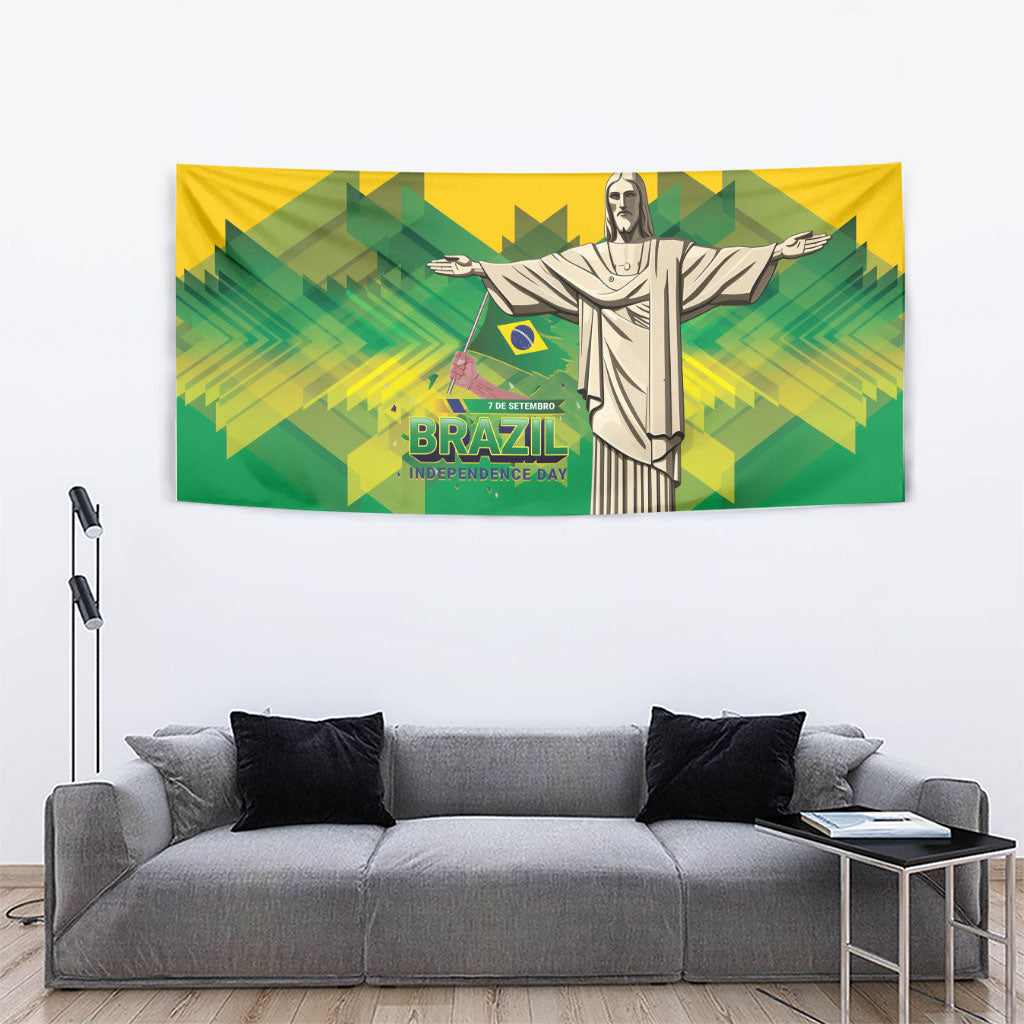 Brazil Christ The Redeemer Tapestry Sete de Setembro