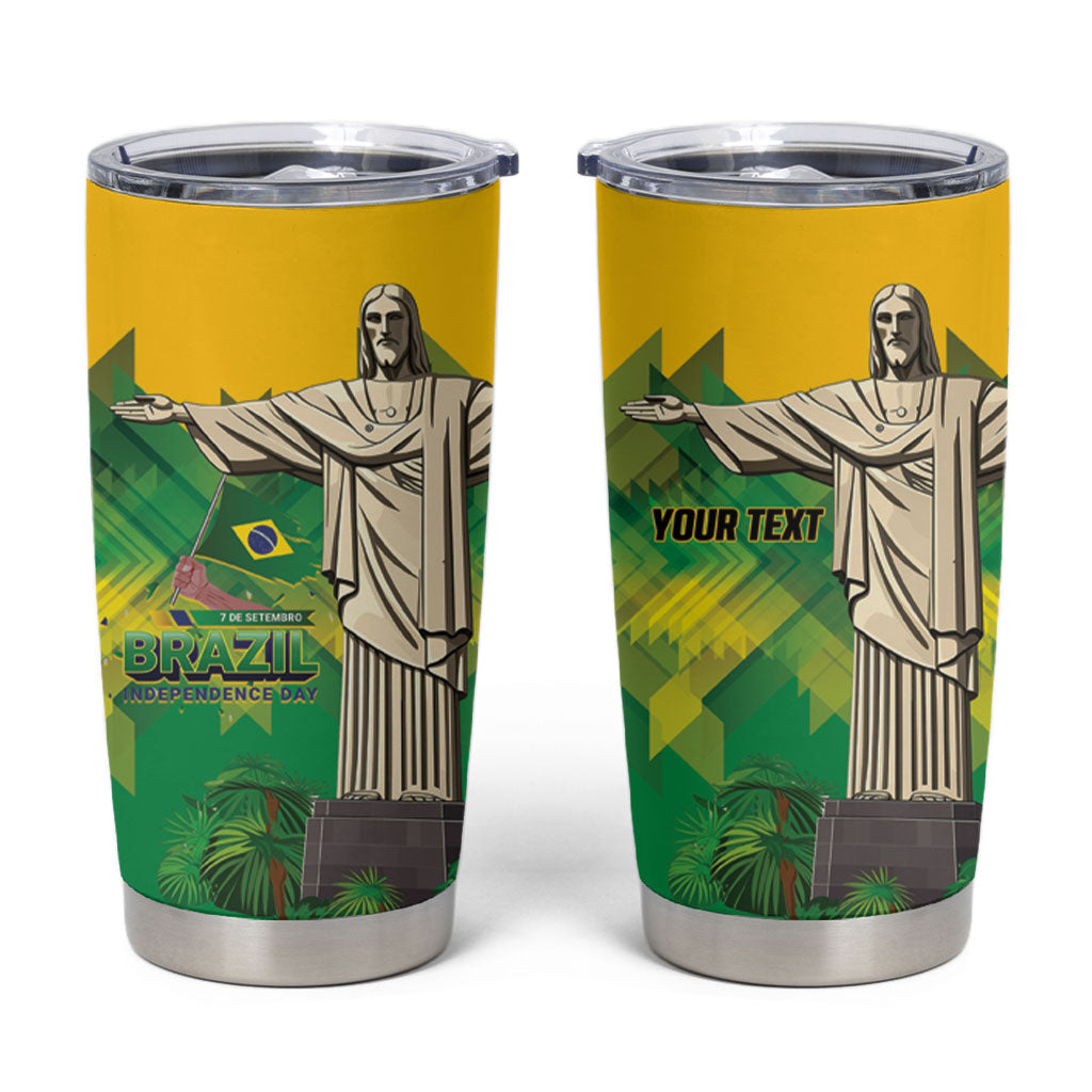 Personalized Brazil Christ The Redeemer Tumbler Cup Sete de Setembro