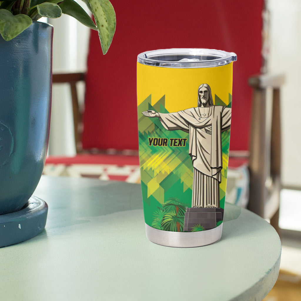 Personalized Brazil Christ The Redeemer Tumbler Cup Sete de Setembro
