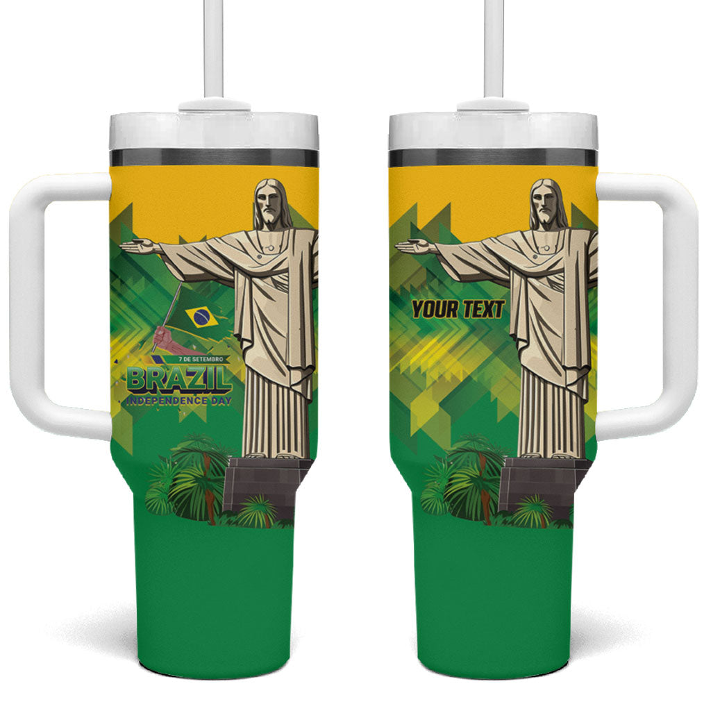 Personalized Brazil Christ The Redeemer Tumbler With Handle Sete de Setembro