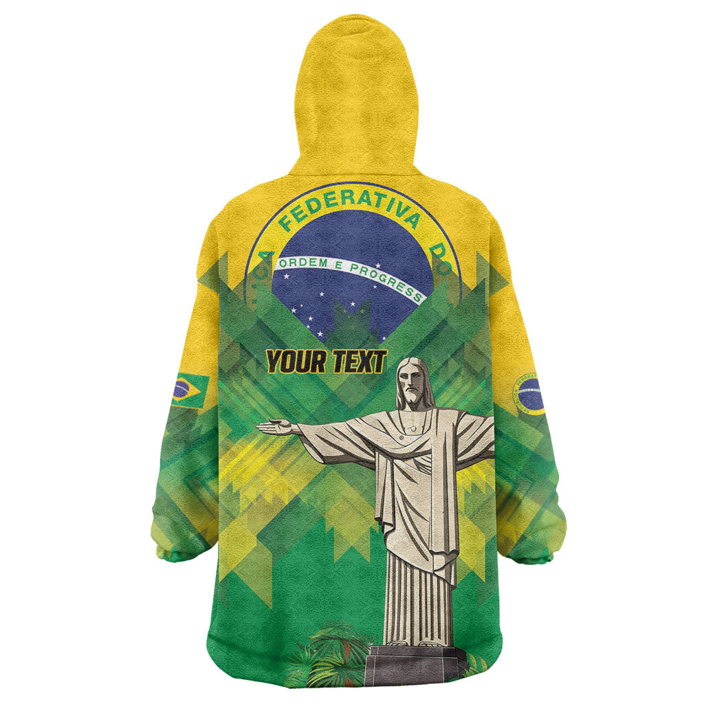 Personalized Brazil Christ The Redeemer Wearable Blanket Hoodie Sete de Setembro
