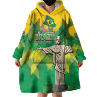 Personalized Brazil Christ The Redeemer Wearable Blanket Hoodie Sete de Setembro
