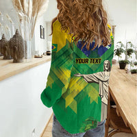 Personalized Brazil Christ The Redeemer Women Casual Shirt Sete de Setembro
