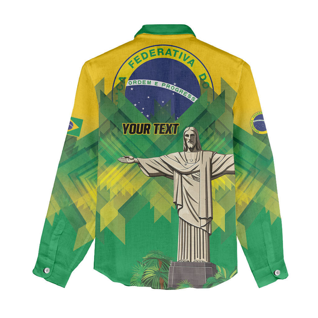 Personalized Brazil Christ The Redeemer Women Casual Shirt Sete de Setembro