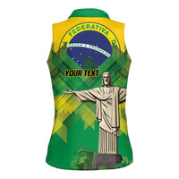 Personalized Brazil Christ The Redeemer Women Sleeveless Polo Shirt Sete de Setembro