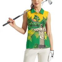 Personalized Brazil Christ The Redeemer Women Sleeveless Polo Shirt Sete de Setembro