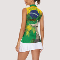 Personalized Brazil Christ The Redeemer Women Sleeveless Polo Shirt Sete de Setembro