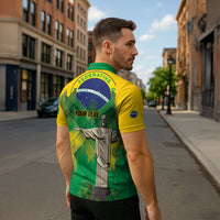 Personalized Brazil Christ The Redeemer Zipper Polo Shirt Sete de Setembro