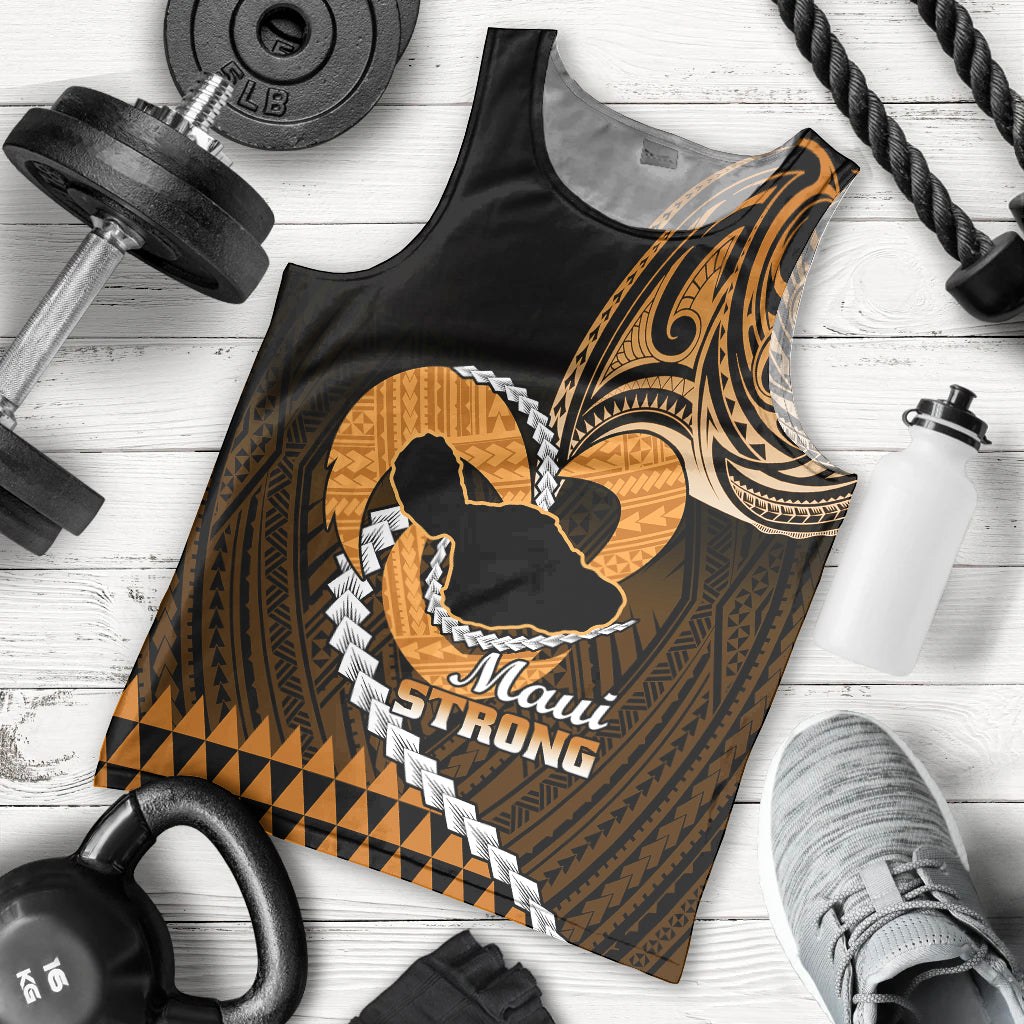 personalised-hawaii-men-tank-top-maui-be-strong-kakau-gold-version