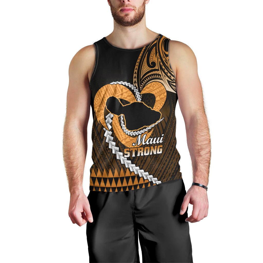 personalised-hawaii-men-tank-top-maui-be-strong-kakau-gold-version