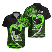 Personalised Hawaii Hawaiian Shirt Maui Be Strong Kakau Green Version - Wonder Print Shop
