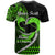 Personalised Hawaii T Shirt Maui Be Strong Kakau Green Version - Wonder Print Shop