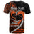 Personalised Hawaii T Shirt Maui Be Strong Kakau Orange Version - Wonder Print Shop