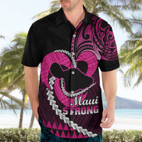 Personalised Hawaii Hawaiian Shirt Maui Be Strong Kakau Pink Version - Wonder Print Shop
