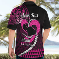 Personalised Hawaii Hawaiian Shirt Maui Be Strong Kakau Pink Version - Wonder Print Shop