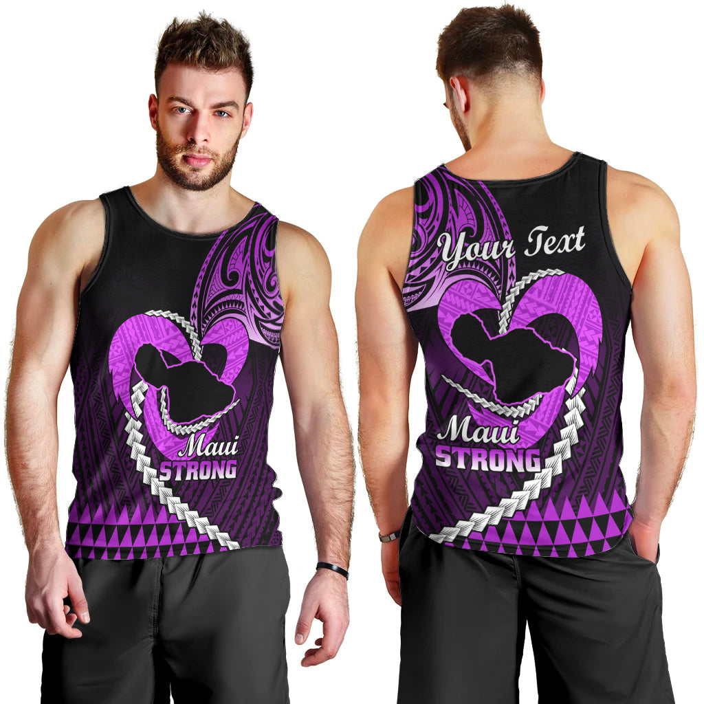 personalised-hawaii-men-tank-top-maui-be-strong-kakau-purple-version
