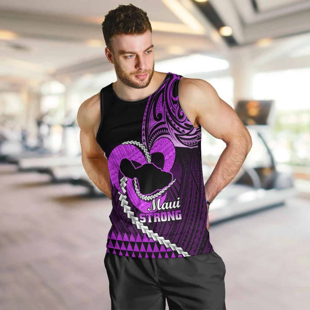 personalised-hawaii-men-tank-top-maui-be-strong-kakau-purple-version