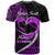 Personalised Hawaii T Shirt Maui Be Strong Kakau Purple Version - Wonder Print Shop