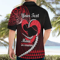 Personalised Hawaii Hawaiian Shirt Maui Be Strong Kakau Red Version - Wonder Print Shop