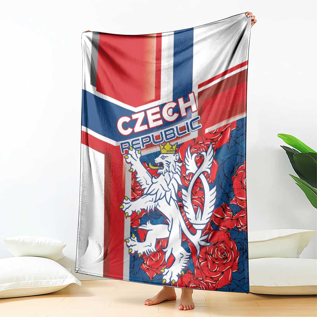 Czech Republic Blanket Czechia Lion Rosa Pattern