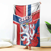 Czech Republic Blanket Czechia Lion Rosa Pattern