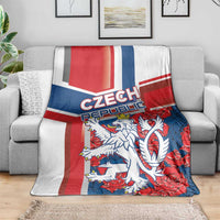 Czech Republic Blanket Czechia Lion Rosa Pattern
