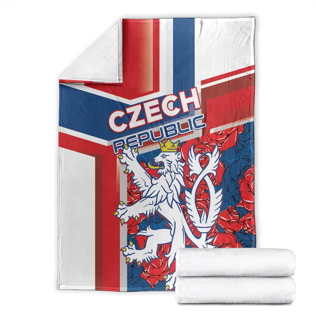 Czech Republic Blanket Czechia Lion Rosa Pattern