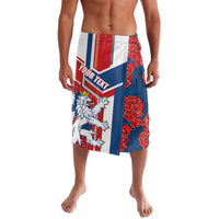 Personalised Czech Republic Lavalava Czechia Lion Rosa Pattern - Wonder Print Shop