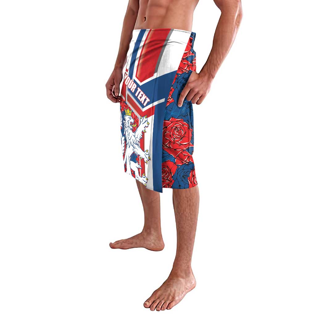 Personalised Czech Republic Lavalava Czechia Lion Rosa Pattern - Wonder Print Shop