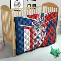 Czech Republic Quilt Czechia Lion Rosa Pattern - Wonder Print Shop