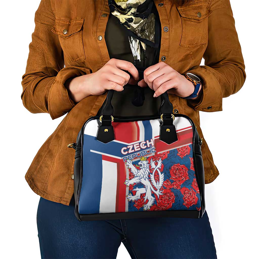 Czech Republic Shoulder Handbag Czechia Lion Rosa Pattern