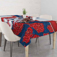 Czech Republic Tablecloth Czechia Lion Rosa Pattern - Wonder Print Shop