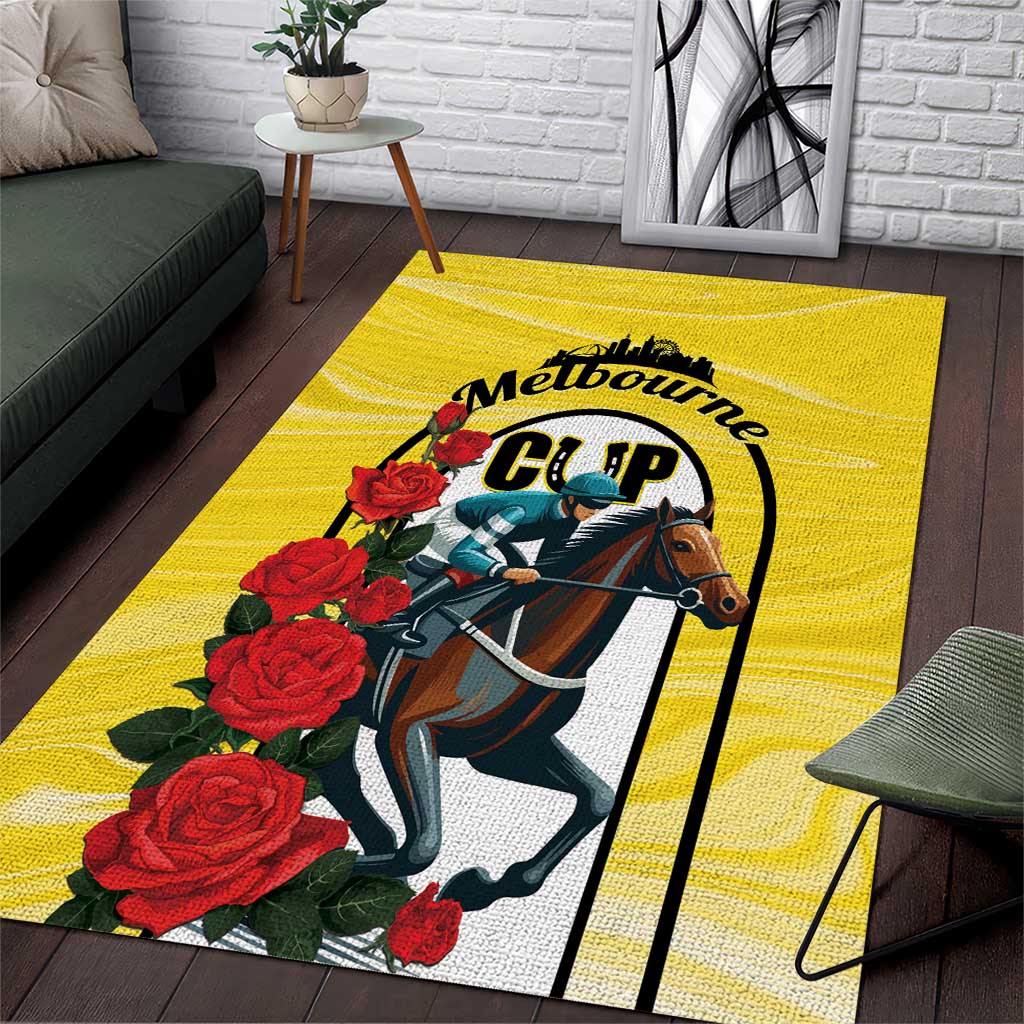 Melbourne Horse Racing Area Rug The Race That Stops The Nation - Wonder Print Shop