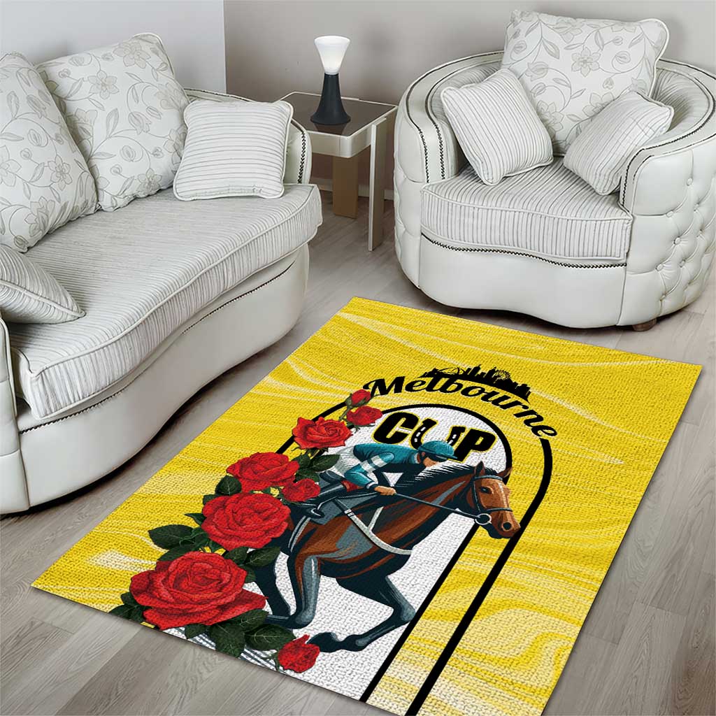 Melbourne Horse Racing Area Rug The Race That Stops The Nation - Wonder Print Shop