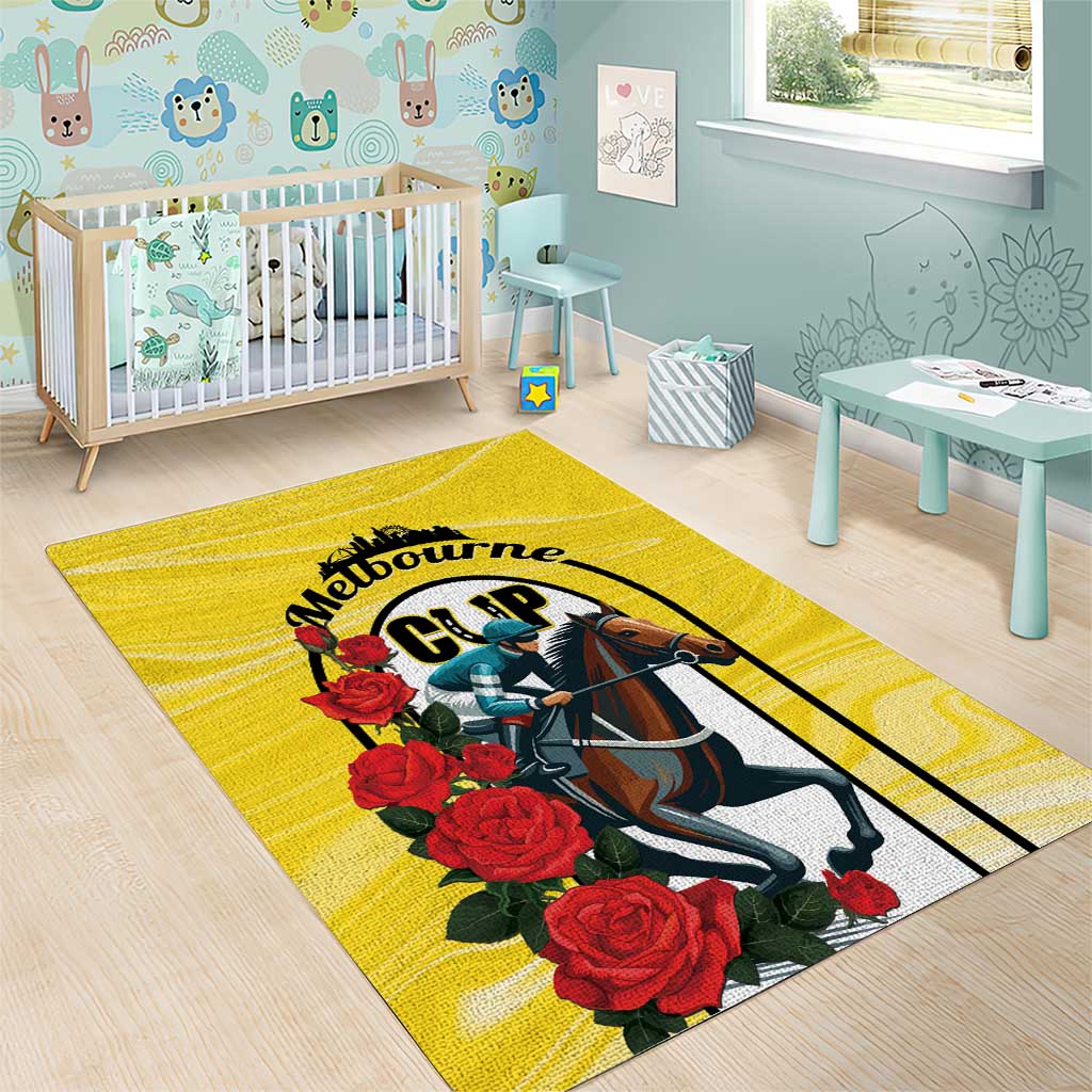 Melbourne Horse Racing Area Rug The Race That Stops The Nation - Wonder Print Shop