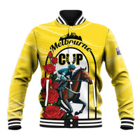 Personalised Melbourne Horse Racing Baseball Jacket The Race That Stops The Nation - Wonder Print Shop