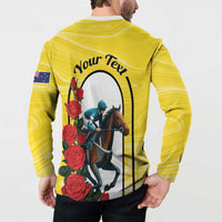 Personalised Melbourne Horse Racing Button Sweatshirt The Race That Stops The Nation - Wonder Print Shop