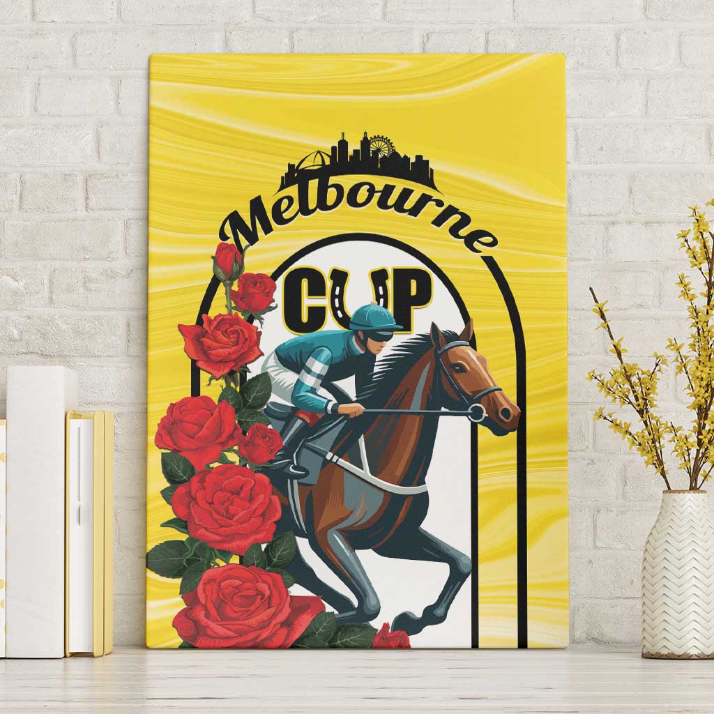 Melbourne Horse Racing Canvas Wall Art The Race That Stops The Nation - Wonder Print Shop