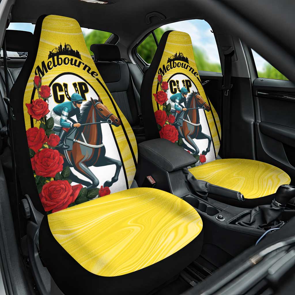 Melbourne Horse Racing Car Seat Cover The Race That Stops The Nation - Wonder Print Shop