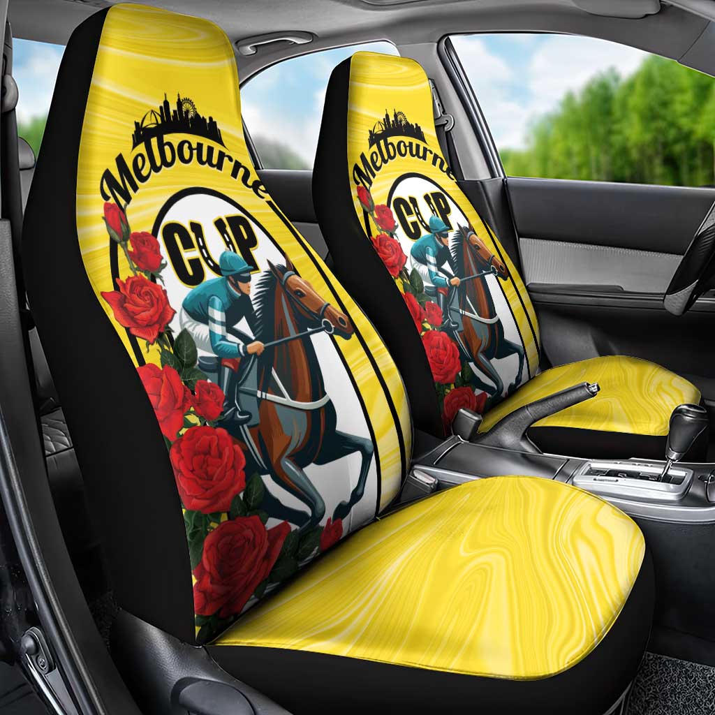 Melbourne Horse Racing Car Seat Cover The Race That Stops The Nation - Wonder Print Shop